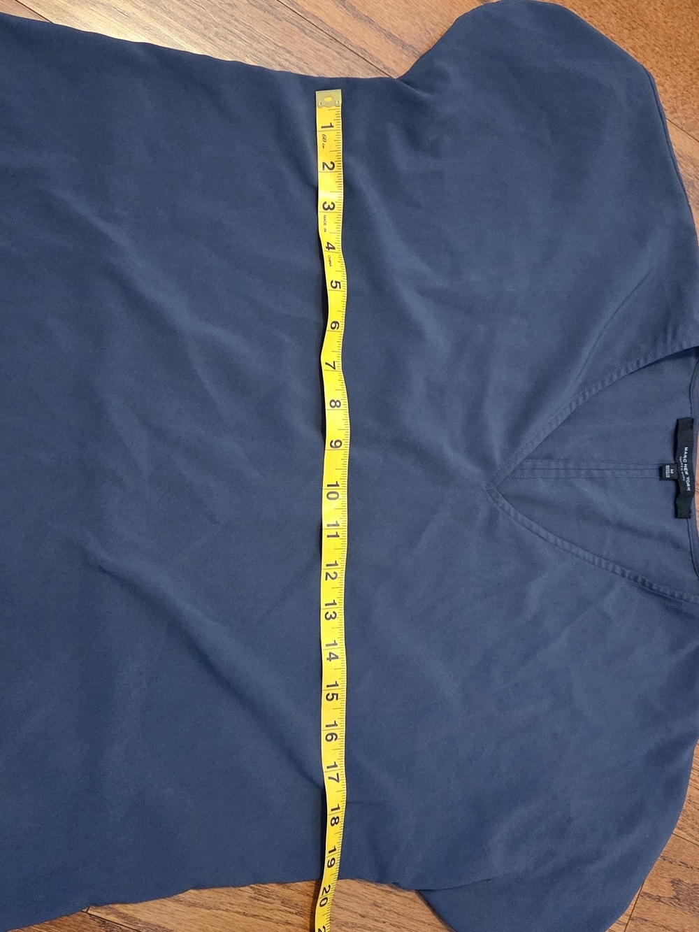 Marc New York Deep Navy V-Neck Blouse